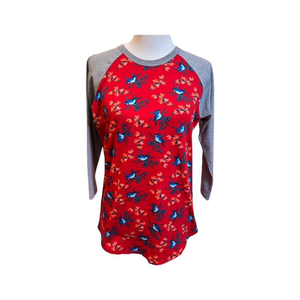 LuLaRoe Randy Size Medium Blue Jay Birds